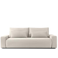 3-SITZER SCHLAFSOFA MOLLIS, Corduroy, Cremig - Creme, Holz/Holzwerkstoff (250/93/108cm) - KONSIMO®