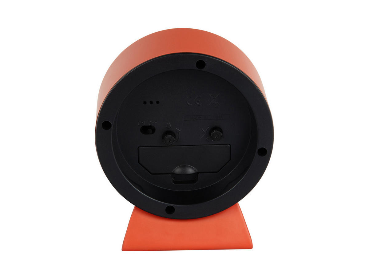 WECKER Cool Retro Orange 11/11/13 cm - Orange, Metall (11/13/11cm) - Karlsson