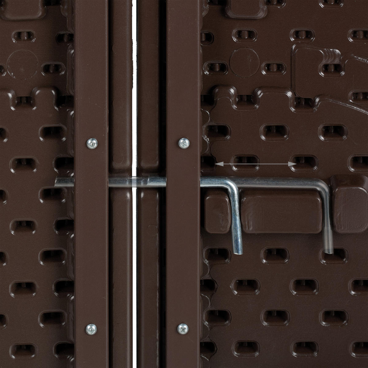 3-TLG.BIERZELTGARNITUR - Braun, Kunststoff/Metall - Relaxdays