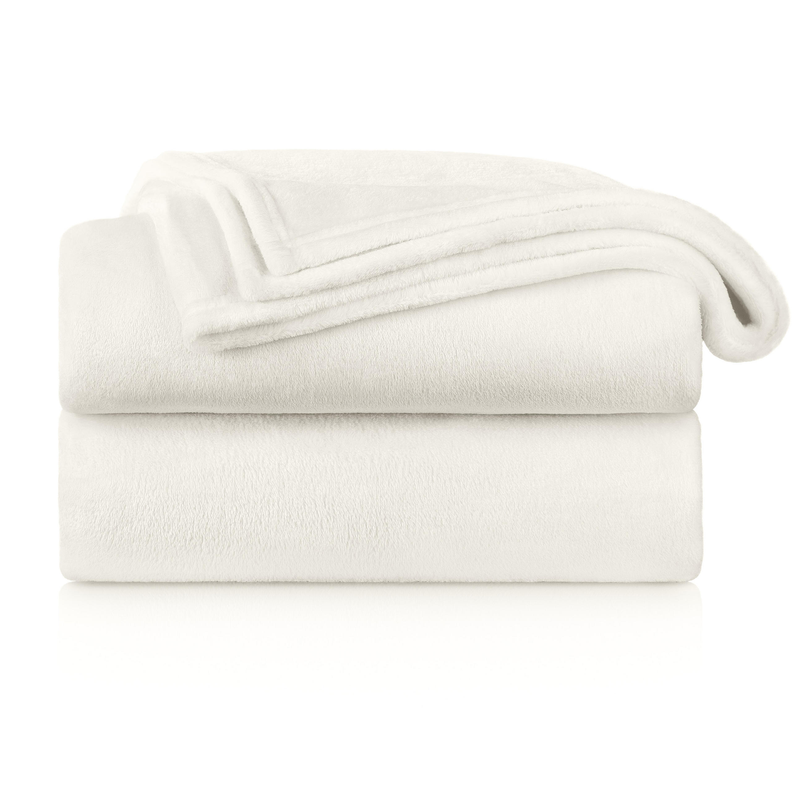 KUSCHELDECKE Anton 130/150 cm, Weiß - Weiß, Textil (130/150cm) - Blumtal