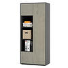 AKTENSCHRANK Amira T30 Beton Oxid 180/80/40 cm - Hellgrau, Holzwerkstoff (80/180/40cm) - SIMPLYFURN