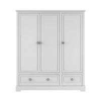 KINDERKLEIDERSCHRANK Marylou, 3-türig - Weiß, Holzwerkstoff (147/175/52cm) - RAUMHIRSCH FURNITURE