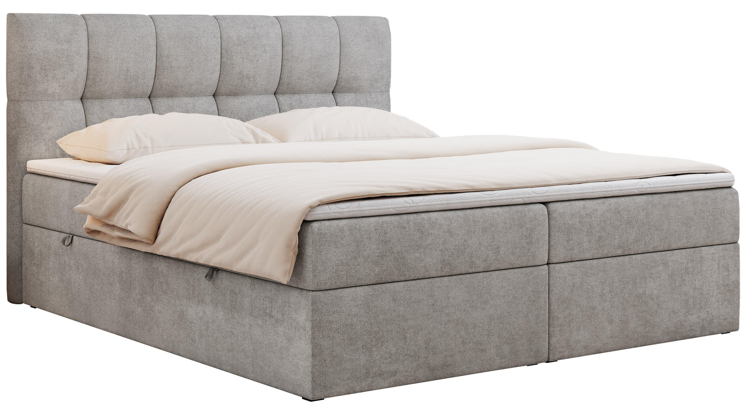 MKS Boxbett Hellgrau 200x200 cm