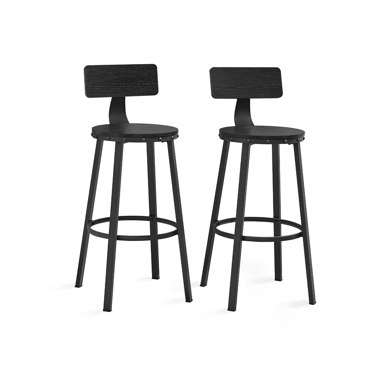 BARHOCKER ADDIS ABABA 2ER-SET - Eukalyptusholzfarben, Holzwerkstoff (54/99/54cm) - Hansiro