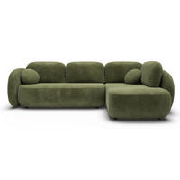 ECKSOFA Grün OLIVIO II Ausziehbar Rechts - Grün, Textil (190/289cm) - Sepro Meble