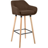 BARHOCKER Grant 99x55x37 cm Braun - Braun, Textil (55/99/46cm) - furnicato