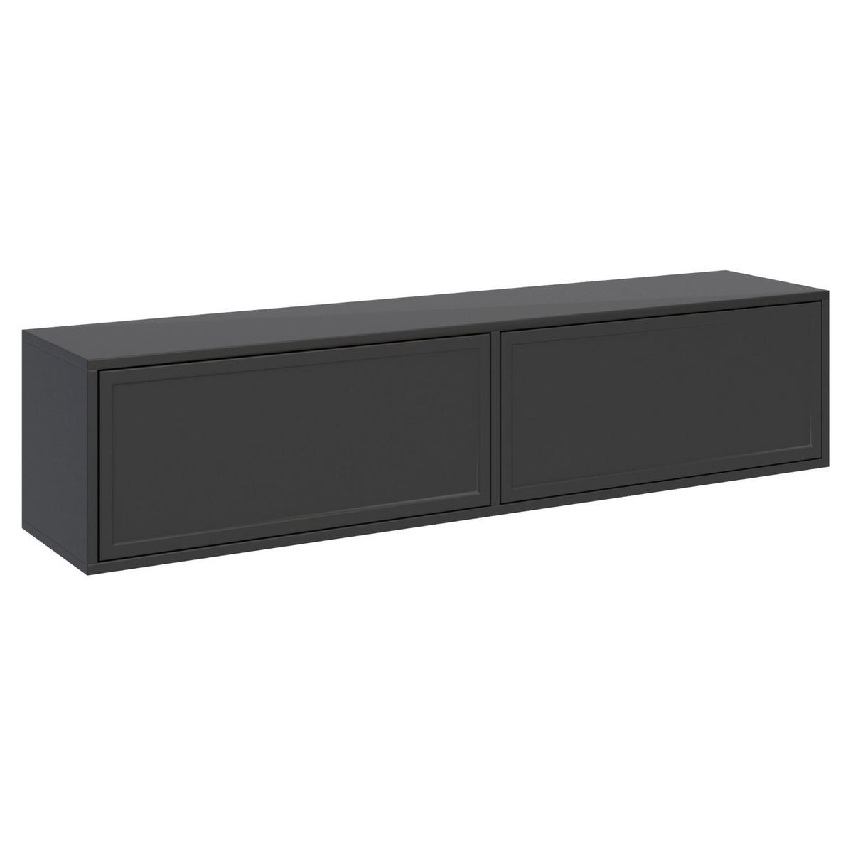 TV-HÄNGEBOARD Velveto 2-türig, Schwarz, 140 cm - Schwarz, Holzwerkstoff (140/30/30cm) - Selsey