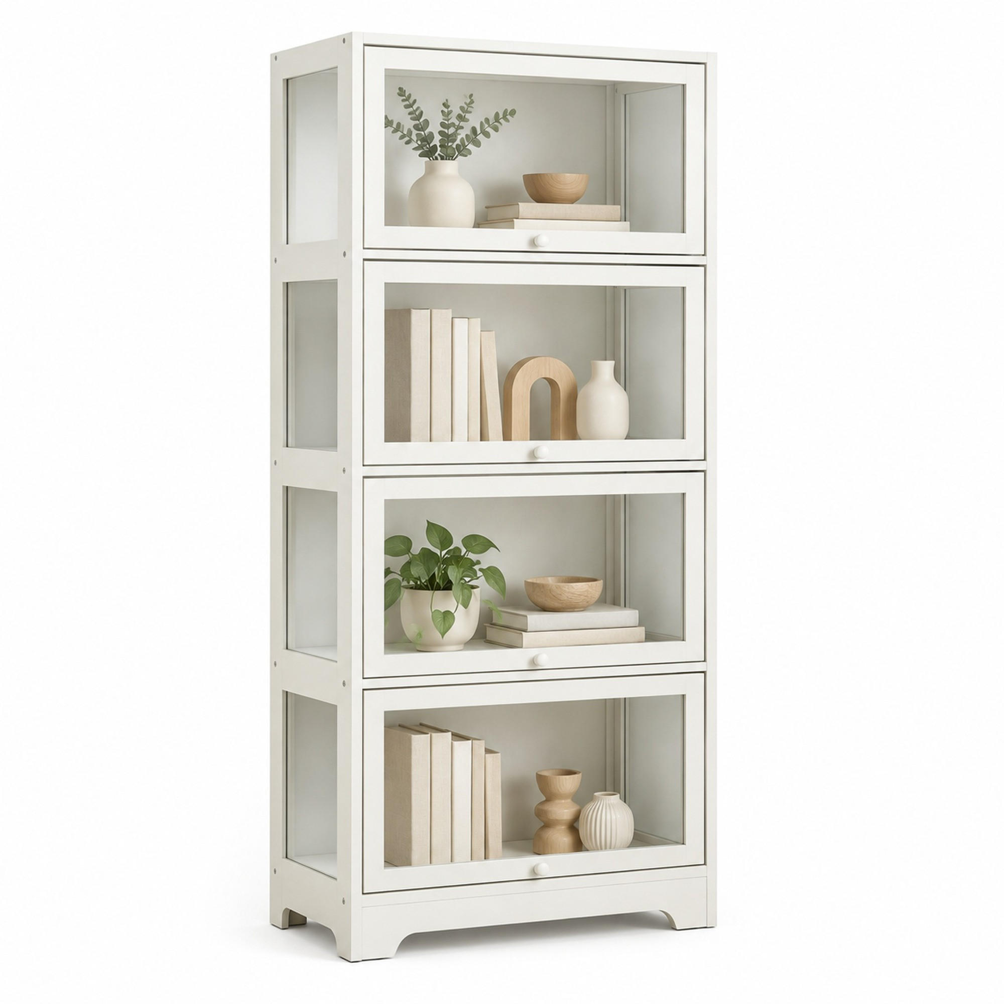 Ivmeu Vitrinenschrank Weiß 30x139x59 cm