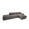 ECKSOFA mit Schlaffunktion Liptitz La, Grau - Grau, Textil (100/363cm) - Fedve