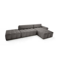 ECKSOFA mit Schlaffunktion Liptitz La, Grau - Grau, Textil (100/363cm) - Fedve