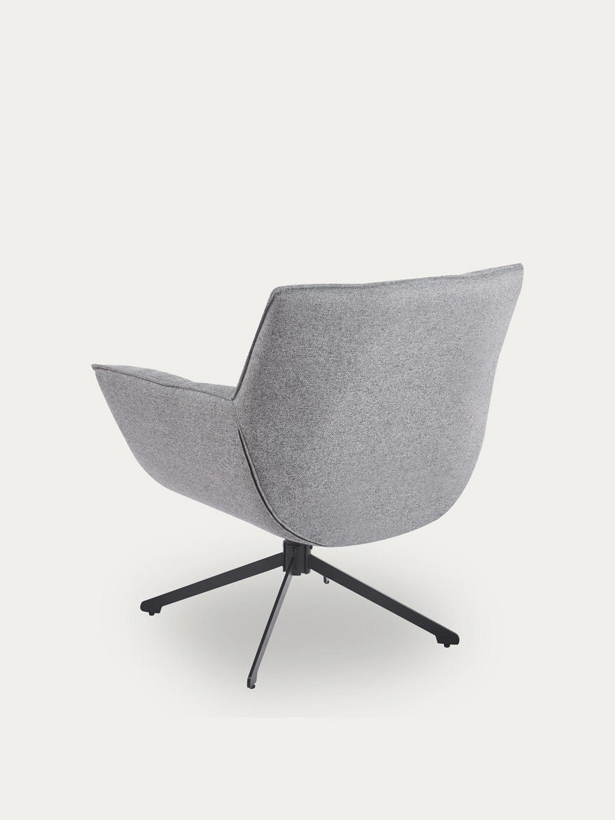 SESSEL Abyss Grau 82 cm x 92.5 cm - Grau, Textil (82/92/74cm) - Kenay Home