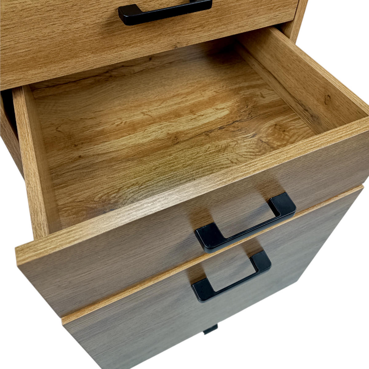 ROLLCONTAINER Holzoptik Erlefarben 3 Schubladen 42x40x72 cm - Erlefarben, Holzwerkstoff/Metall (42/72/40cm) - Begryf