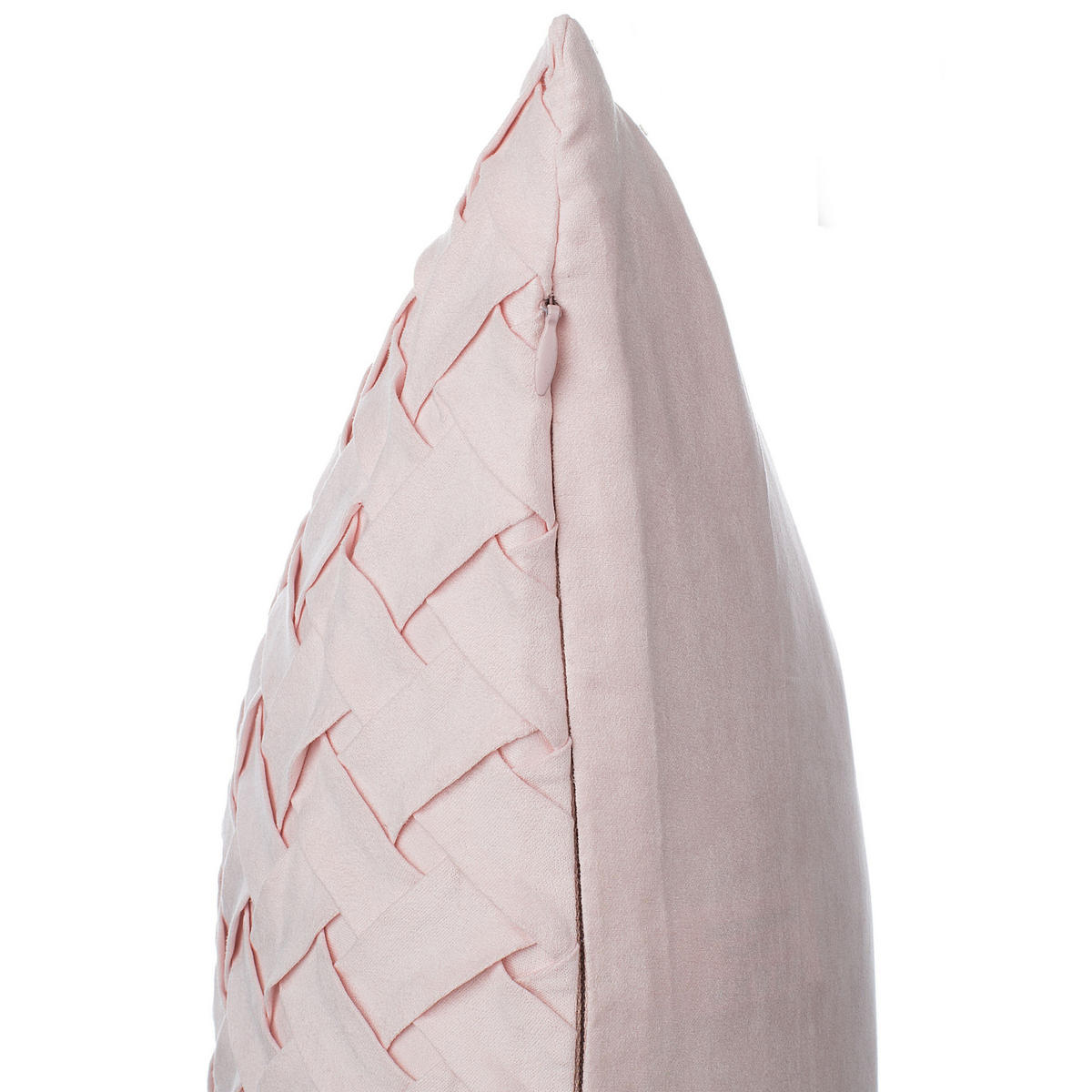 DEKOKISSEN 2er-Set Pastellrosa 45/45 cm Tithonia - Pink, Textil (45/45cm) - Beliani