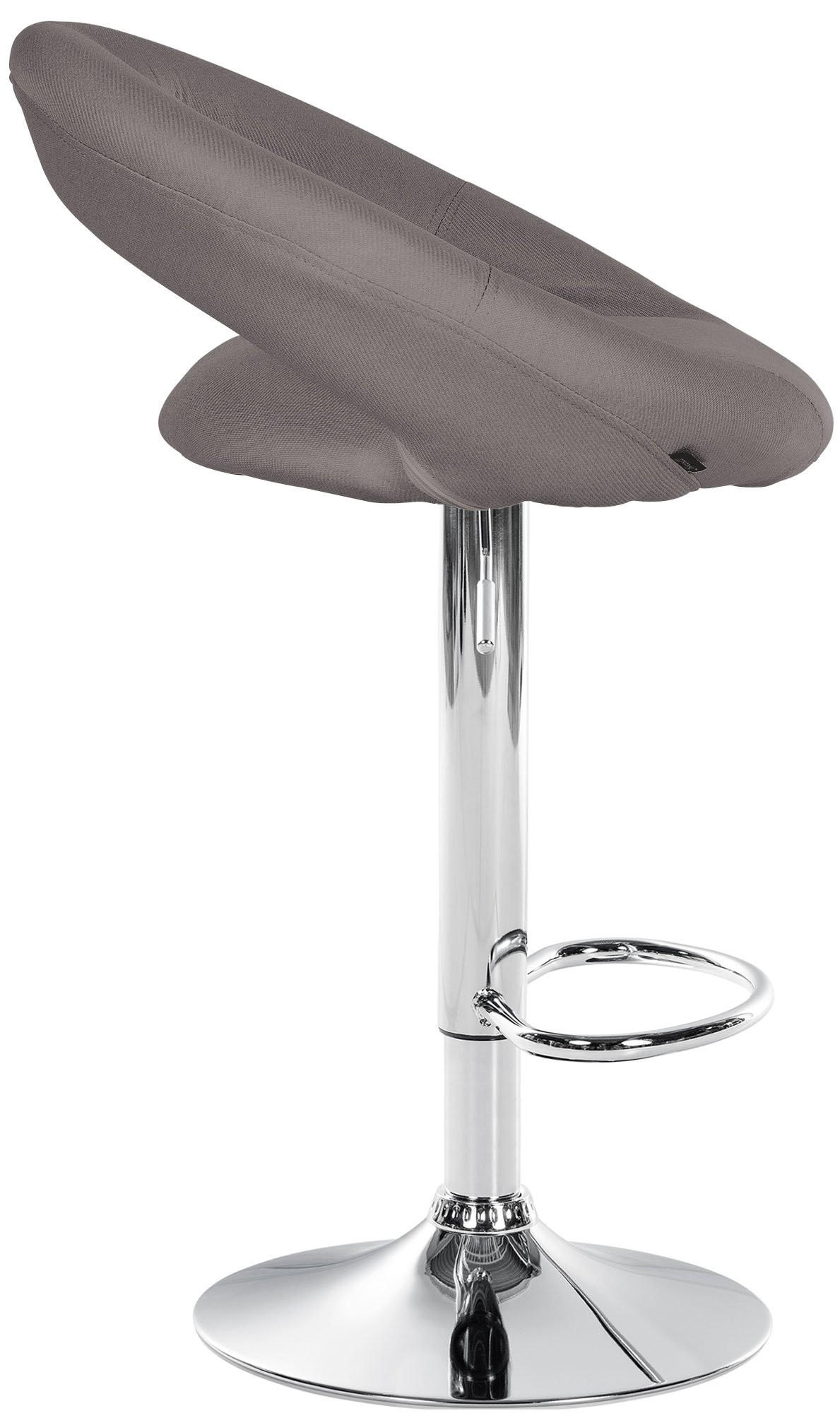 Thumbnail - CLP Barhocker, Grau, Textil, 52x77x47 cm, Esszimmer, Barmöbel, Barhocker