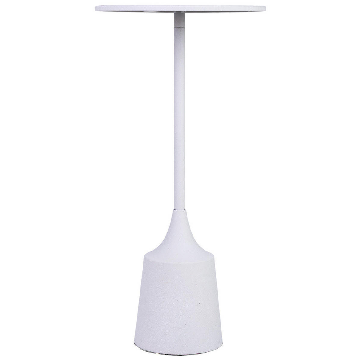 TISCH aus Metall, weiß, 30x60cm - Weiß, Metall (30/30/59.5cm) - Wanderlust