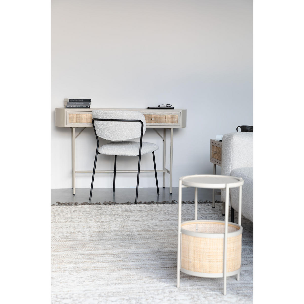 KONSOLENTISCH Amaya Konsolentisch/ Wandtisch mit Schubladen 85x39 Holz Beige - Beige, Holz (40/120/76cm) - Housecraft Living