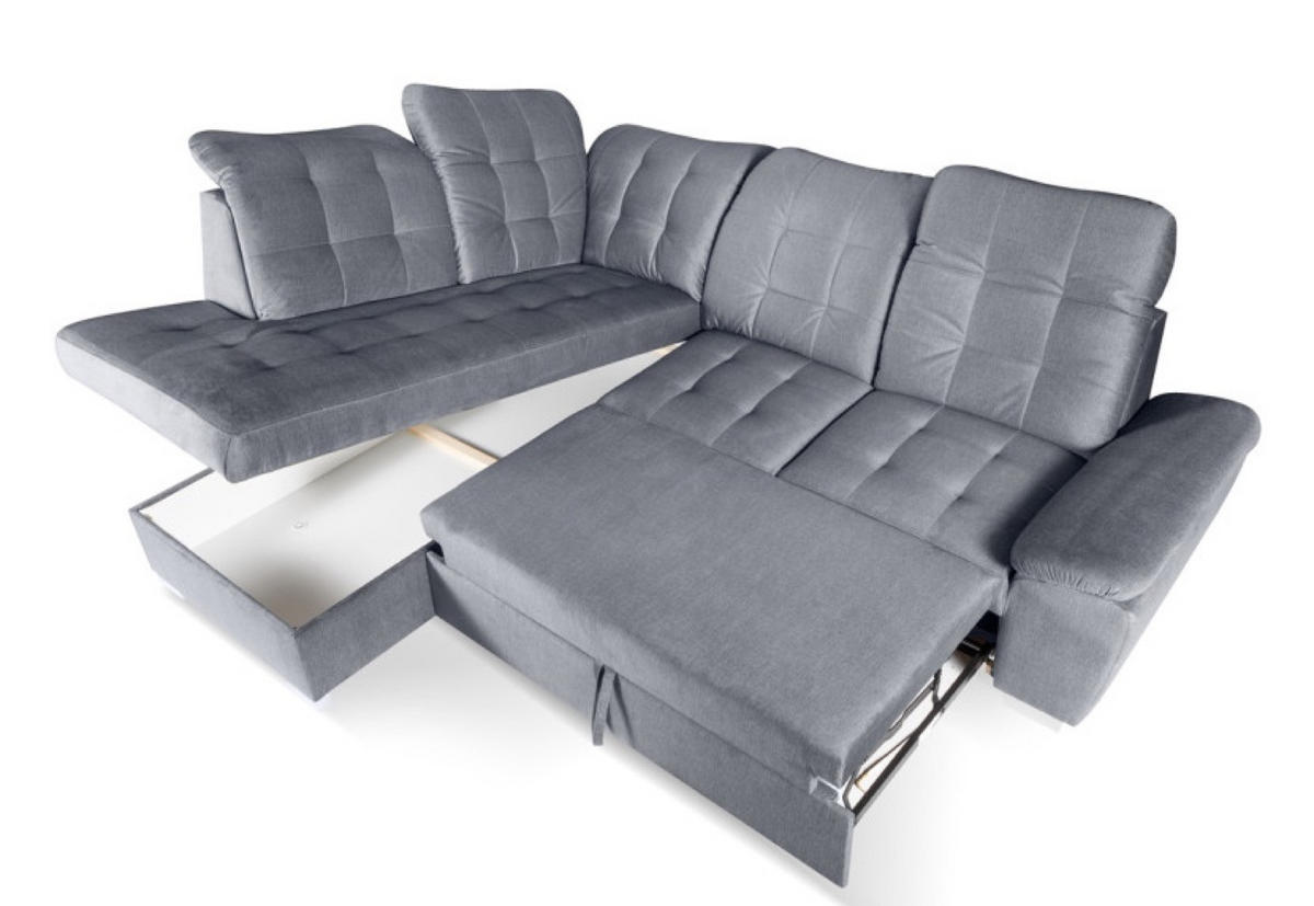 ECKSOFA Grau BON Links - Grau, Textil (263/200cm) - Sepro Meble