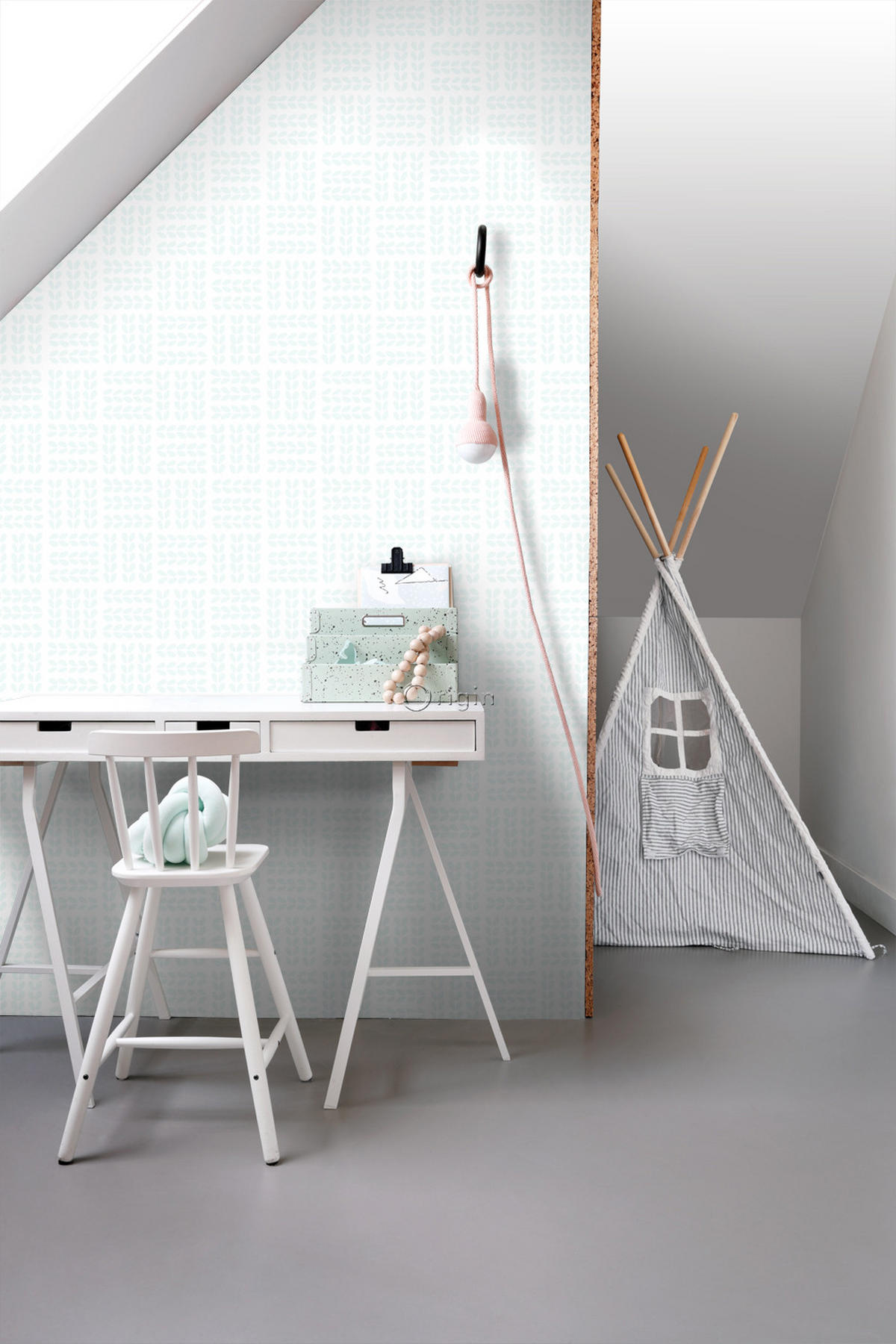 TAPETE Blätter 53 cm x 10.05 m - Grün, Papier (53/1000cm) - Origin Wallcoverings