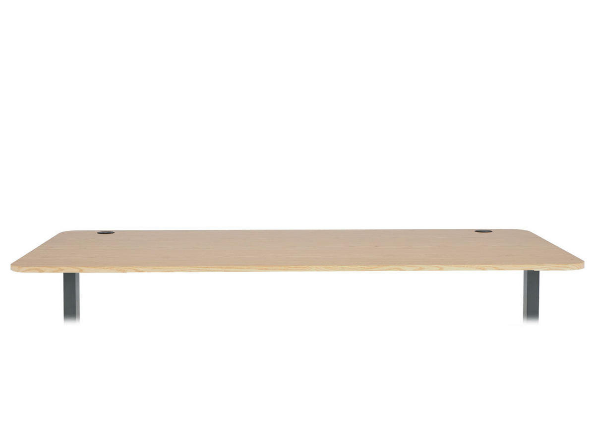 SCHREIBTISCHPLATTE Hellbraun - Hellbraun, Holz (80/160/2cm) - MCW