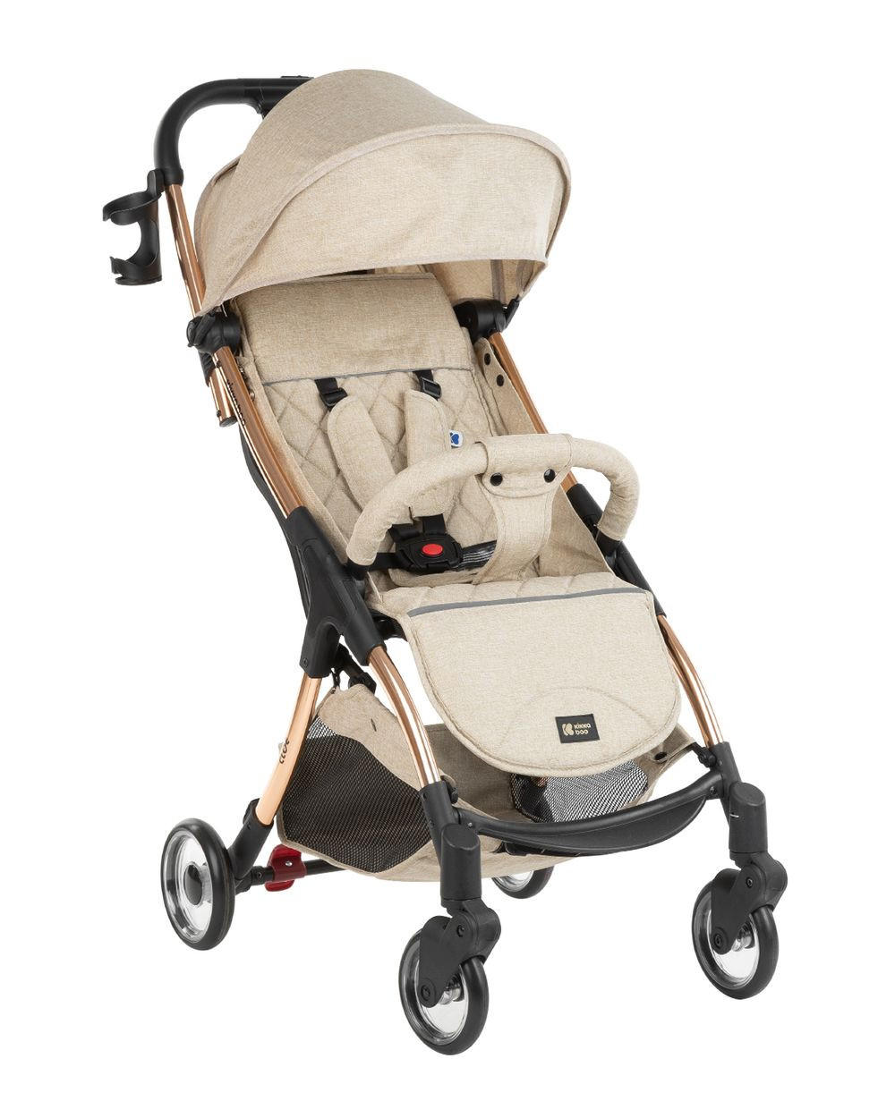 BUGGY Cloe bis 22 kg beige Aluminiumrahmen faltbar Getränkehalter - Beige, Metall (72/43/102cm) - Kikka boo