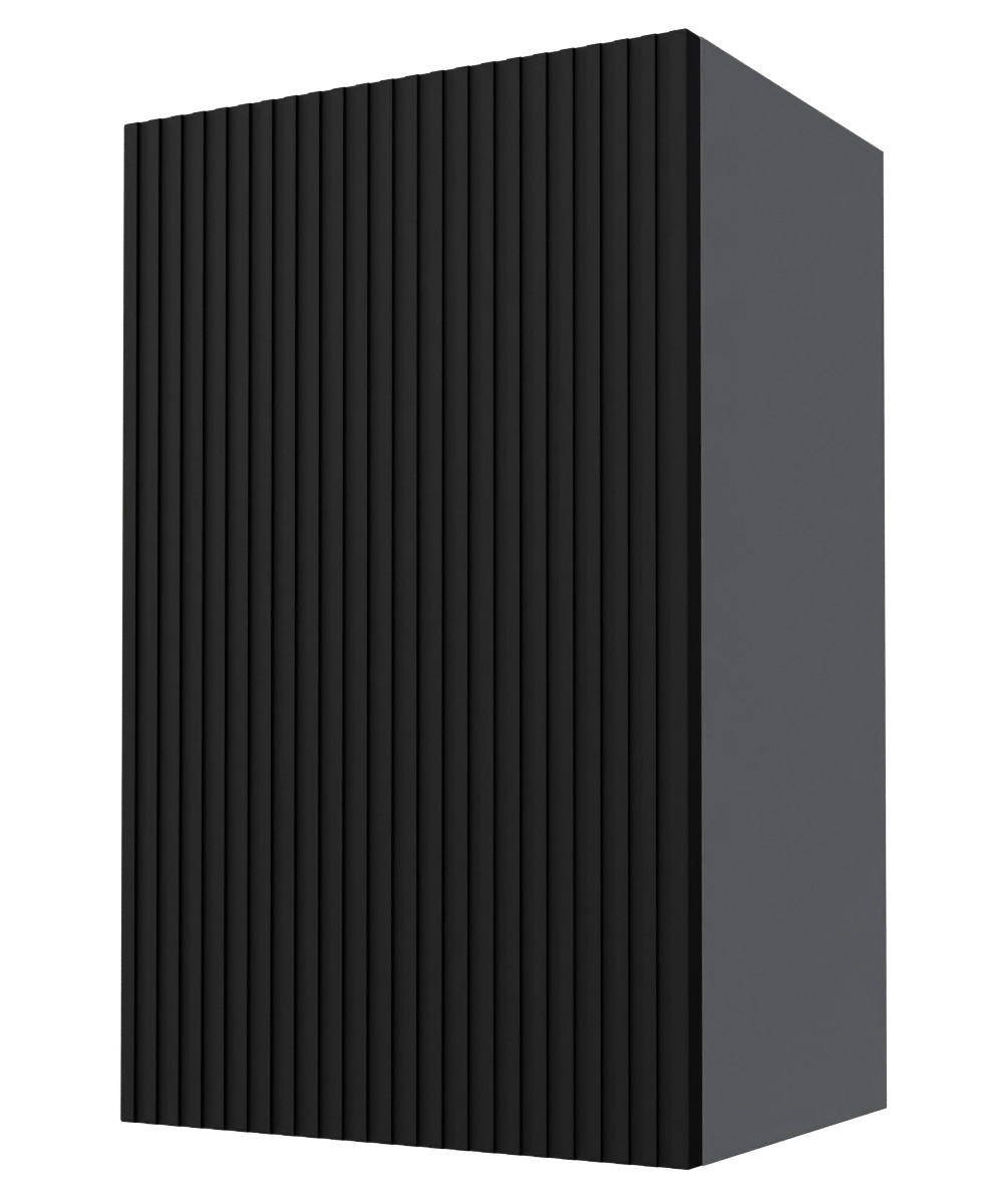 HÄNGESCHRANK Lamello W2/45 Schwarz Matt / Grau 45 / 32,5 / 72cm - Schwarz/Grau, Holz/Holzwerkstoff (45/72/32.5cm) - Feldmann-Wohnen
