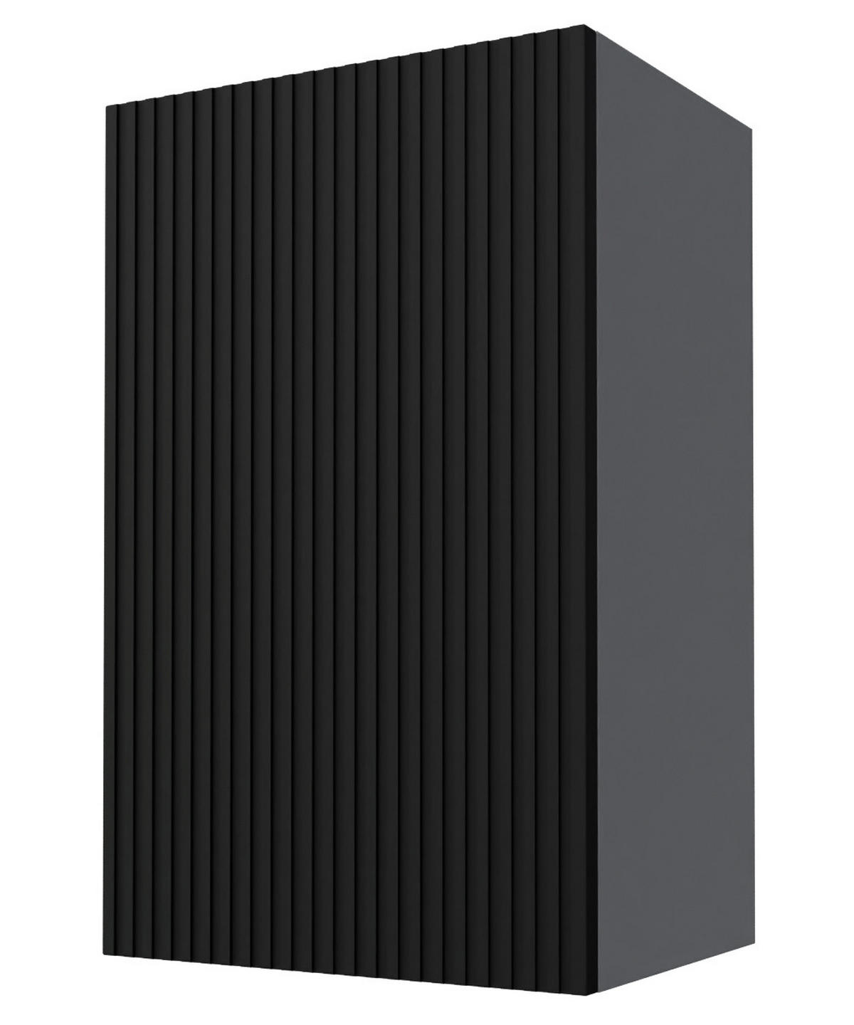 HÄNGESCHRANK Lamello W2/45 Schwarz Matt / Grau 45 / 32,5 / 72cm - Schwarz/Grau, Holz/Holzwerkstoff (45/72/32.5cm) - Feldmann-Wohnen