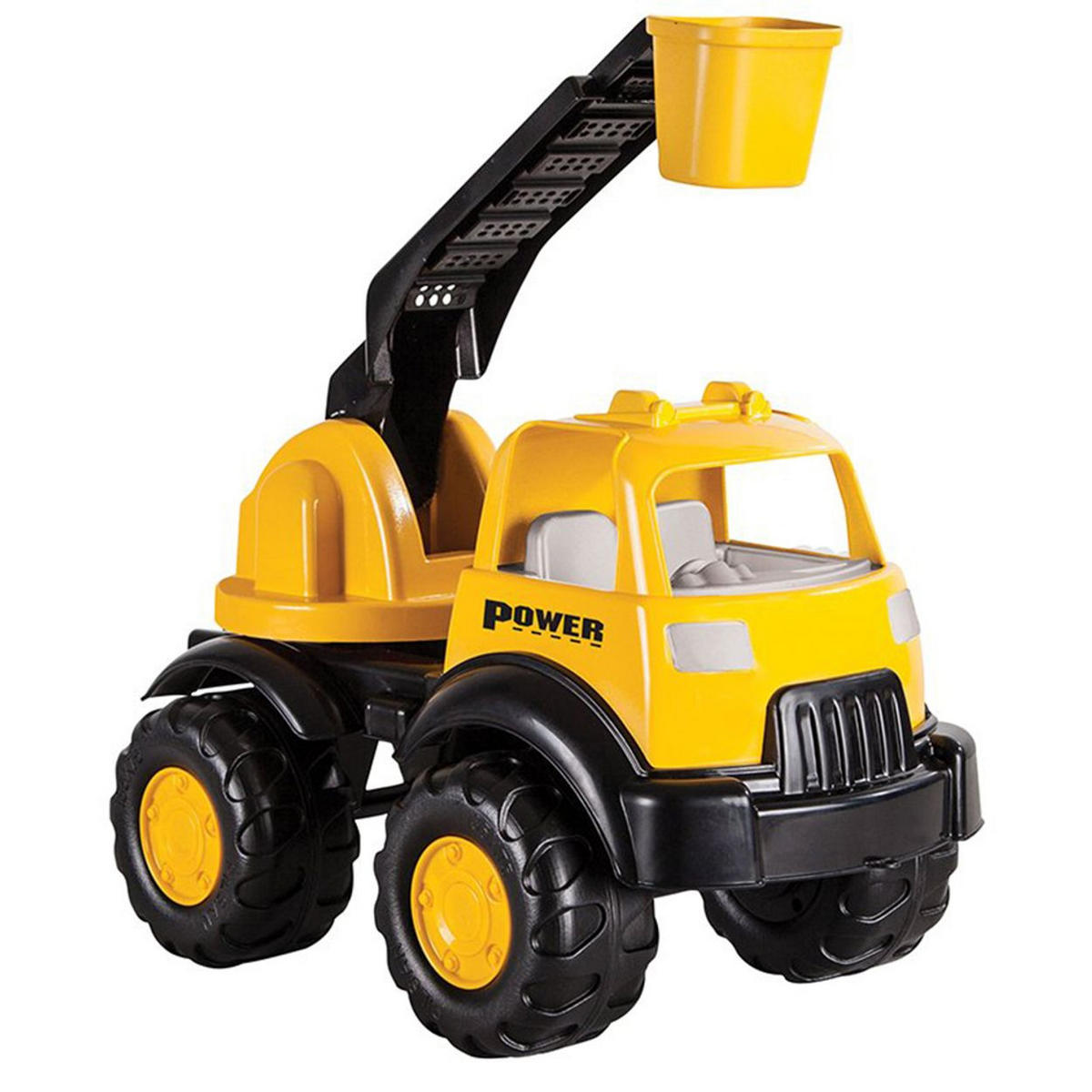 SPIELZEUGAUTO Kranwagen 06521 gelb Länge 44 cm, Kran 360° drehbar, Kunststoff, ab 3 Jahren, Kranwagen - Gelb, Kunststoff (26/30/44cm) - Pilsan
