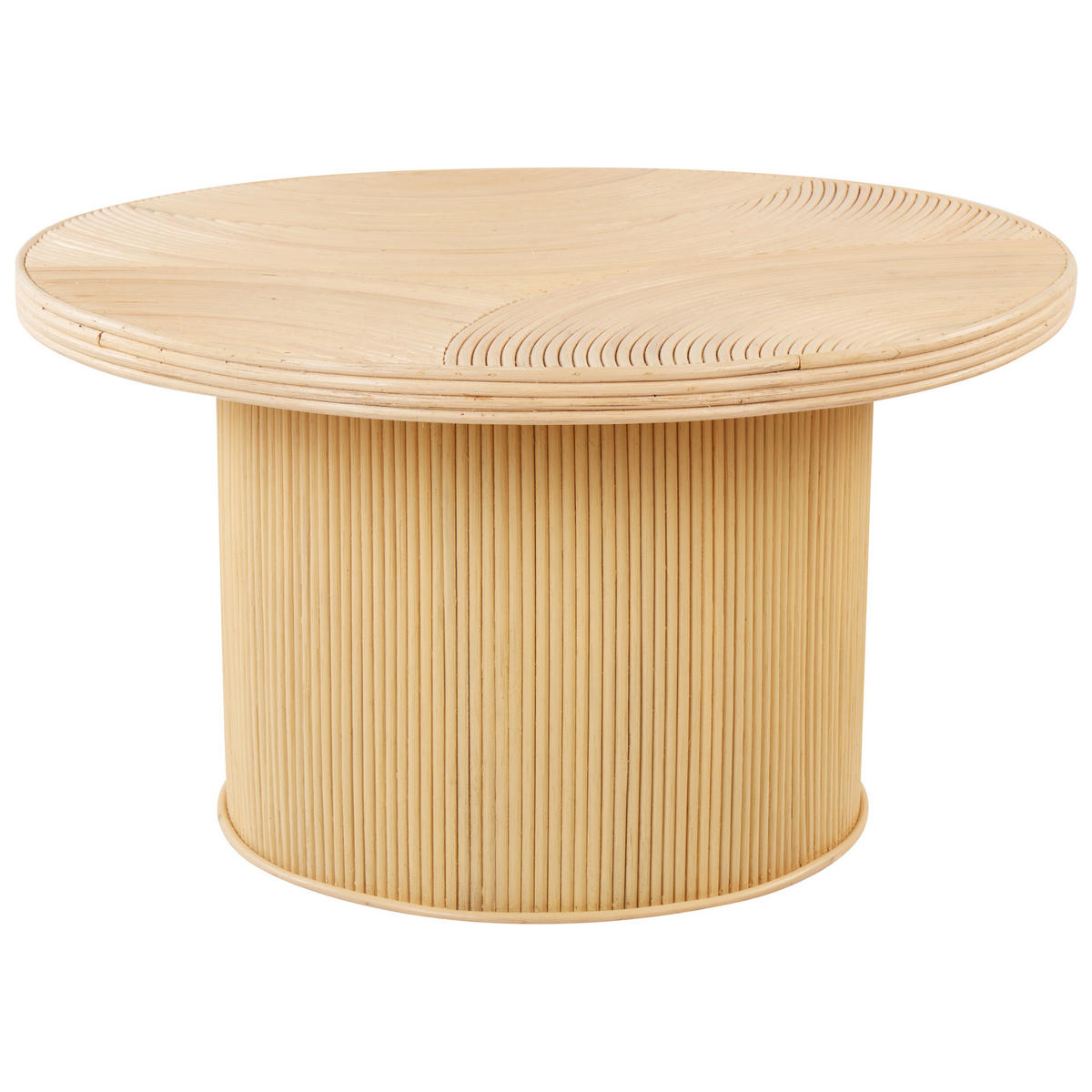 COUCHTISCH 2er Set Naturfarben Ilios - Naturfarben, Naturmaterialien (80/80/45cm) - Beliani