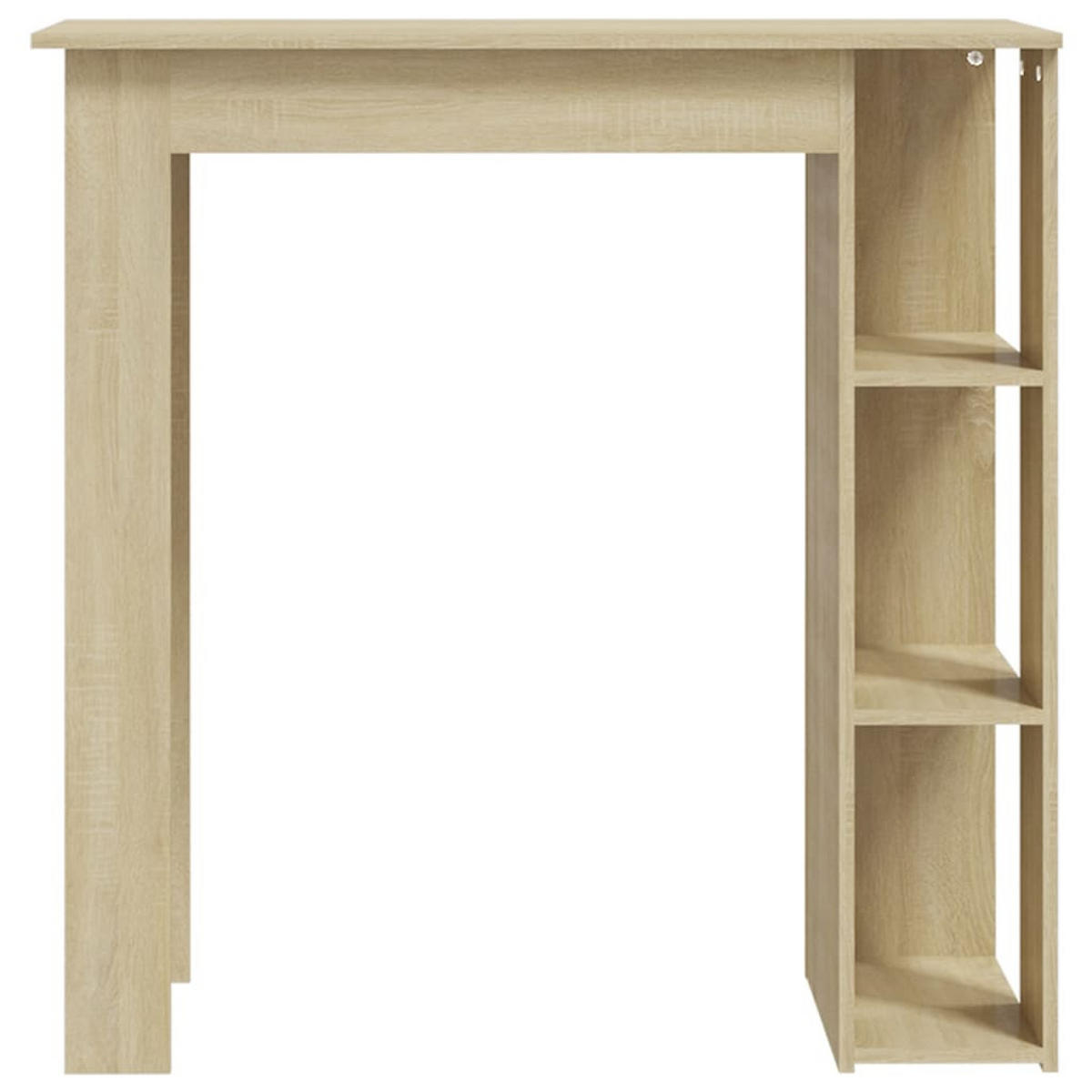BARTISCH Moderner 102/50/103,5 cm aus Holzwerkstoff Sonoma-Eiche mit Regal - Sonoma Eiche, Holz (50/102/103.5cm) - vidaXL
