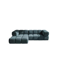ECKSOFA L-Form Averro, stoff Puente, Petrol, Links - Grün, Holz (280/150cm) - Kaiser Möbel
