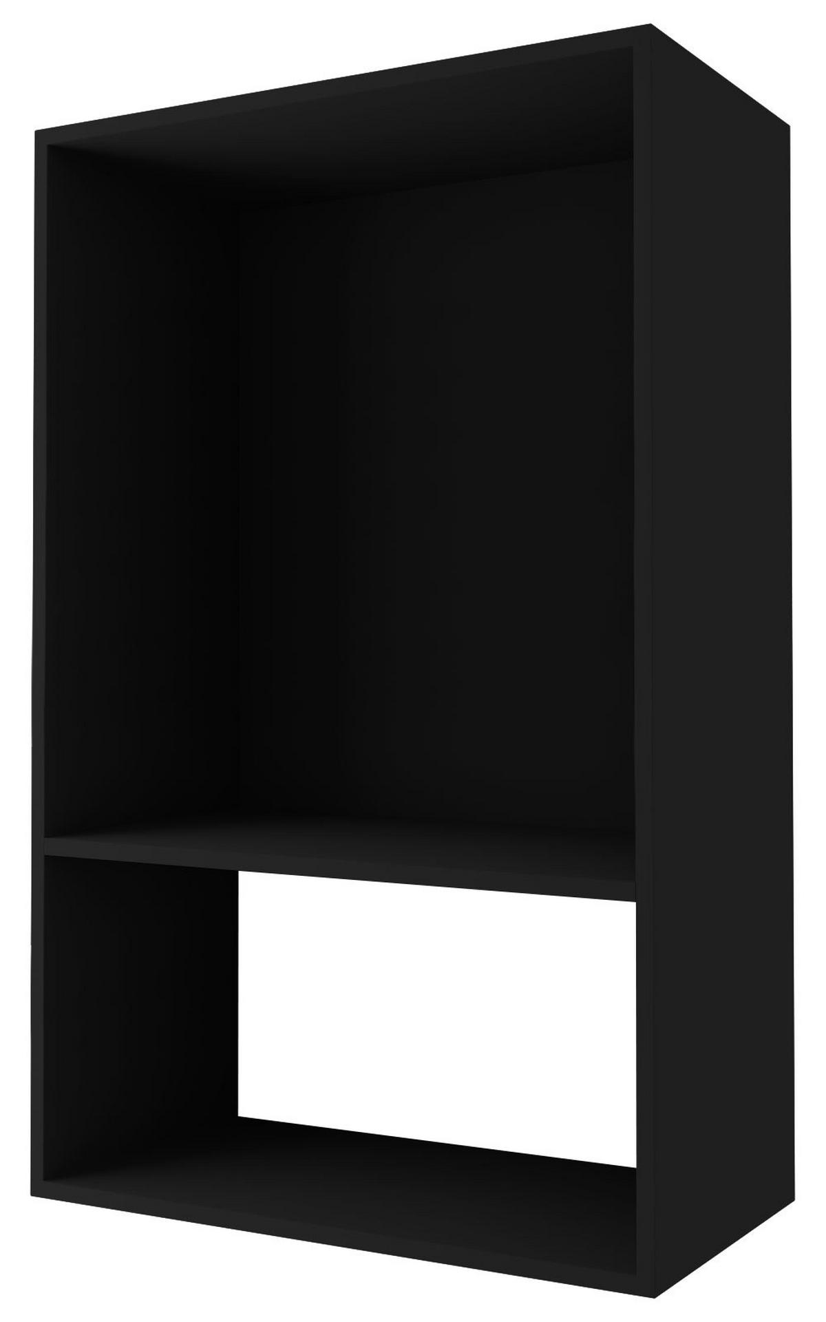MIKROWELLENUMBAUSCHRANK Brerra W4MK/60 Schwarz / RAL 1019 graubeige Matt 60 /32,5 / 96cm - Graubraun/Schwarz, Holz/Holzwerkstoff (60/96/32.5cm) - Feldmann-Wohnen