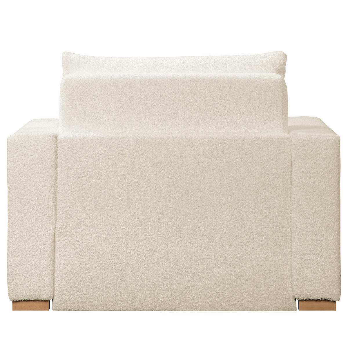 SCHLAFSESSEL - Buchefarben/Weiß, Buchenholz/Textil (110/90/90cm) - home24