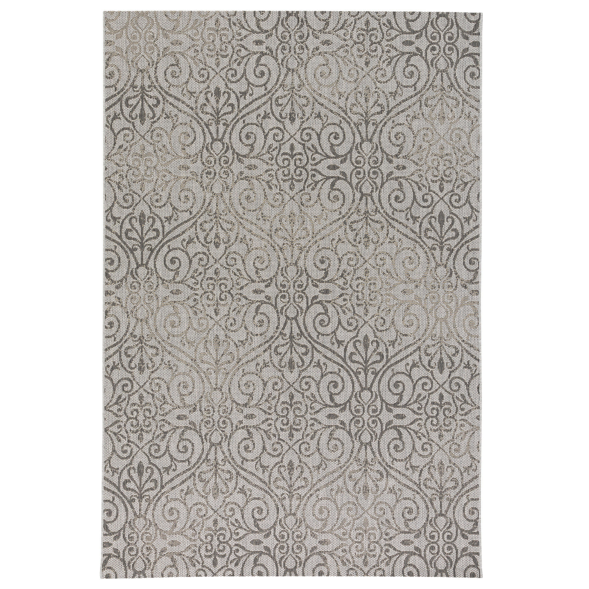 MODERN FLACHGEWEBE RUGGY BAROCK VINTAGE - Grau, Textil (140/200cm) - Pergamon
