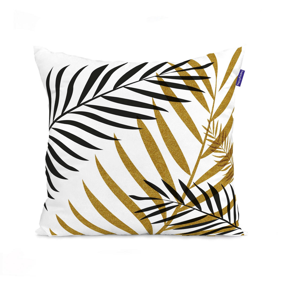 KISSENBEZUG foliage 50x50 + 50x30 cm mehrfarbig - Multicolor, Textil (50/50cm) - Happy Friday