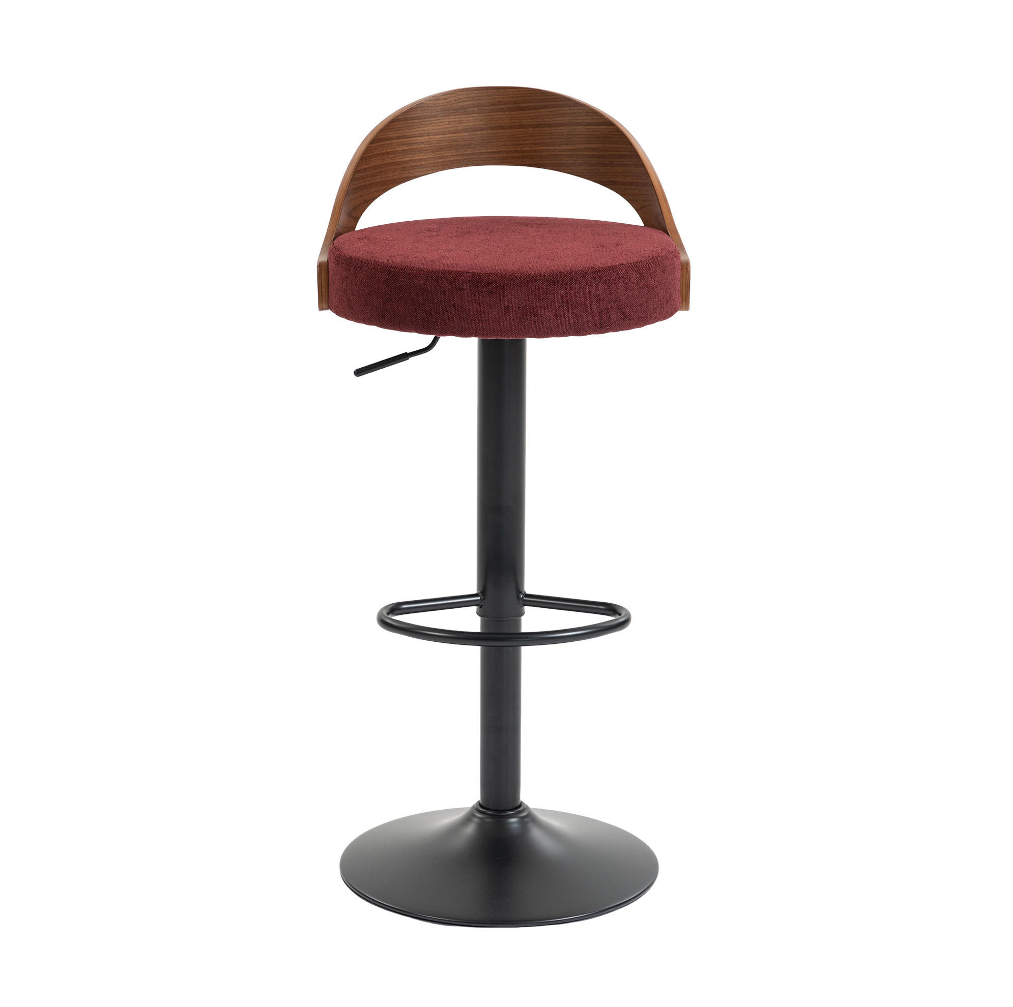 Mivray Barhocker Weinrot 42x77x42.5 cm