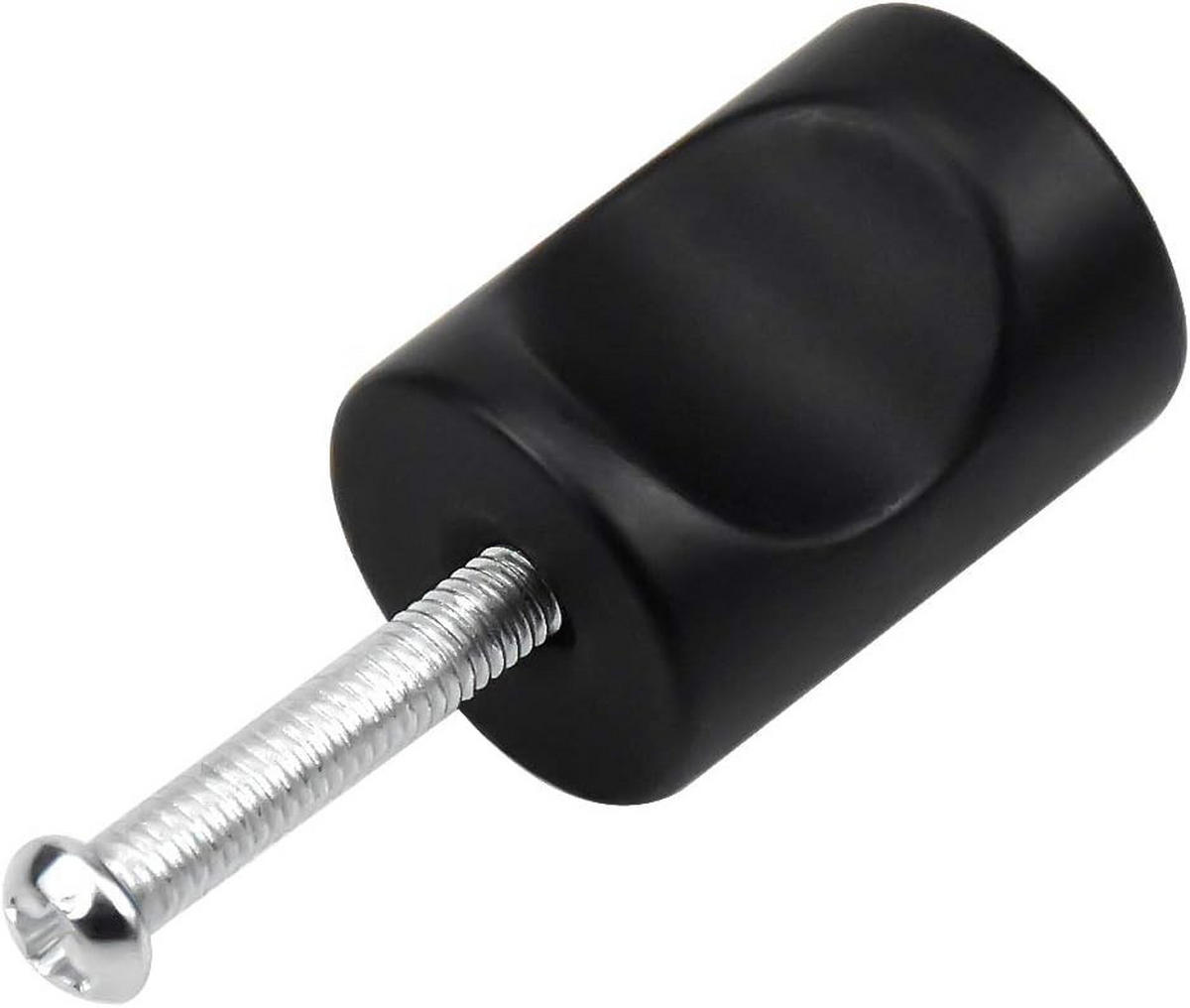 SCHRANKKNOPF Schwarz 10er-Set - Schwarz, Metall (0.18/2.5/0.18cm)