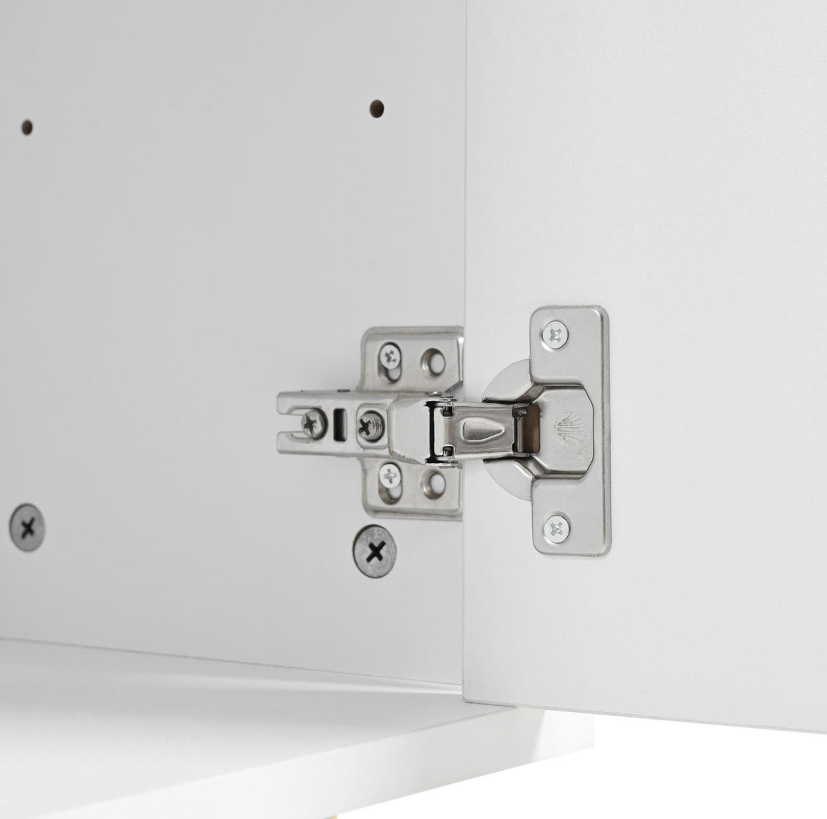 SCHUHSCHRANK aus Spanplatte 80x25x96cm in Weiß mit 16-farbigem LED-Licht - Weiß, Holzwerkstoff (80/96/25cm) - Modfu
