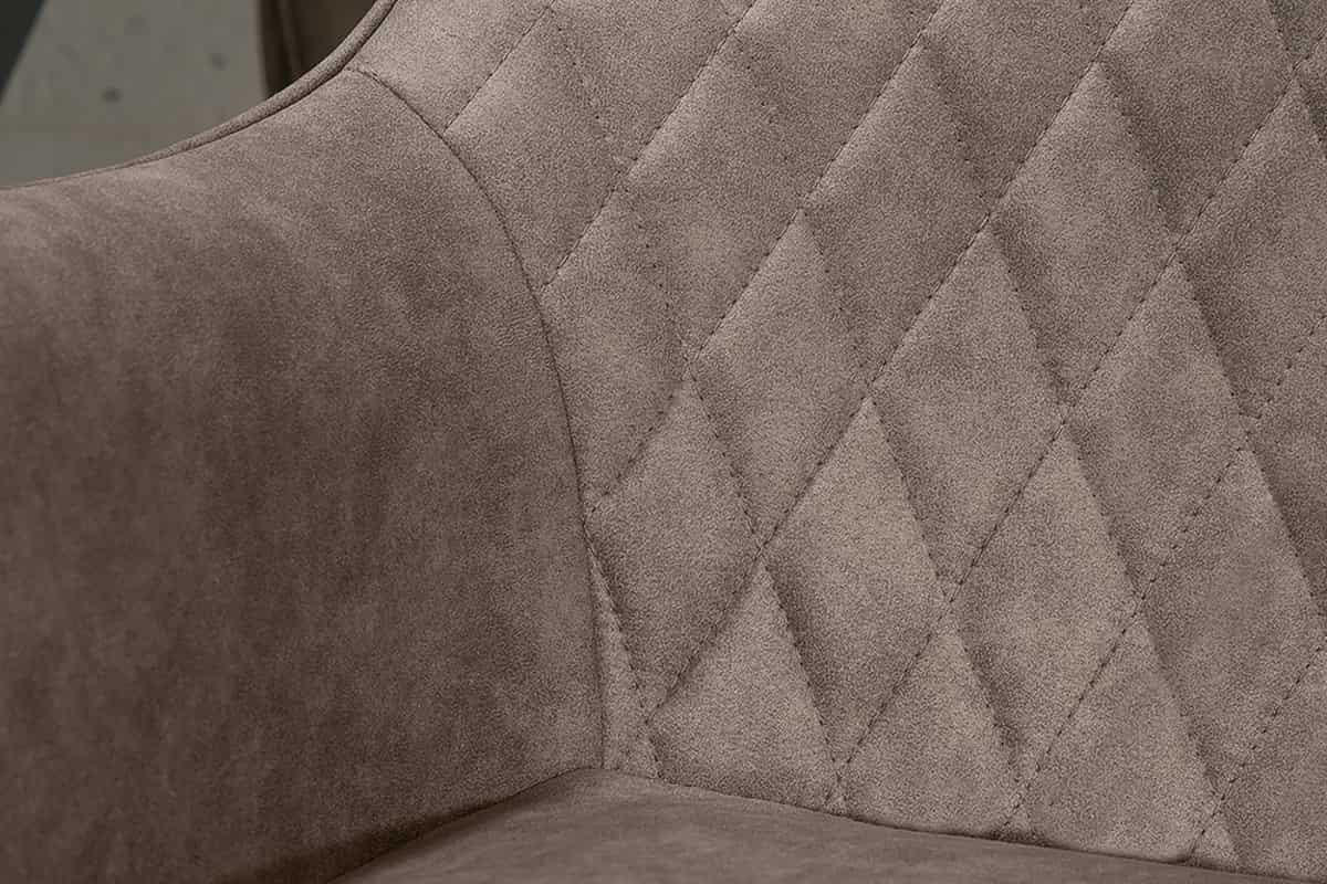 STUHL PALERMO Microfaser Taupe 85 cm - Taupe/Schwarz, Textil/Metall (57/84/46cm) - riess-ambiente