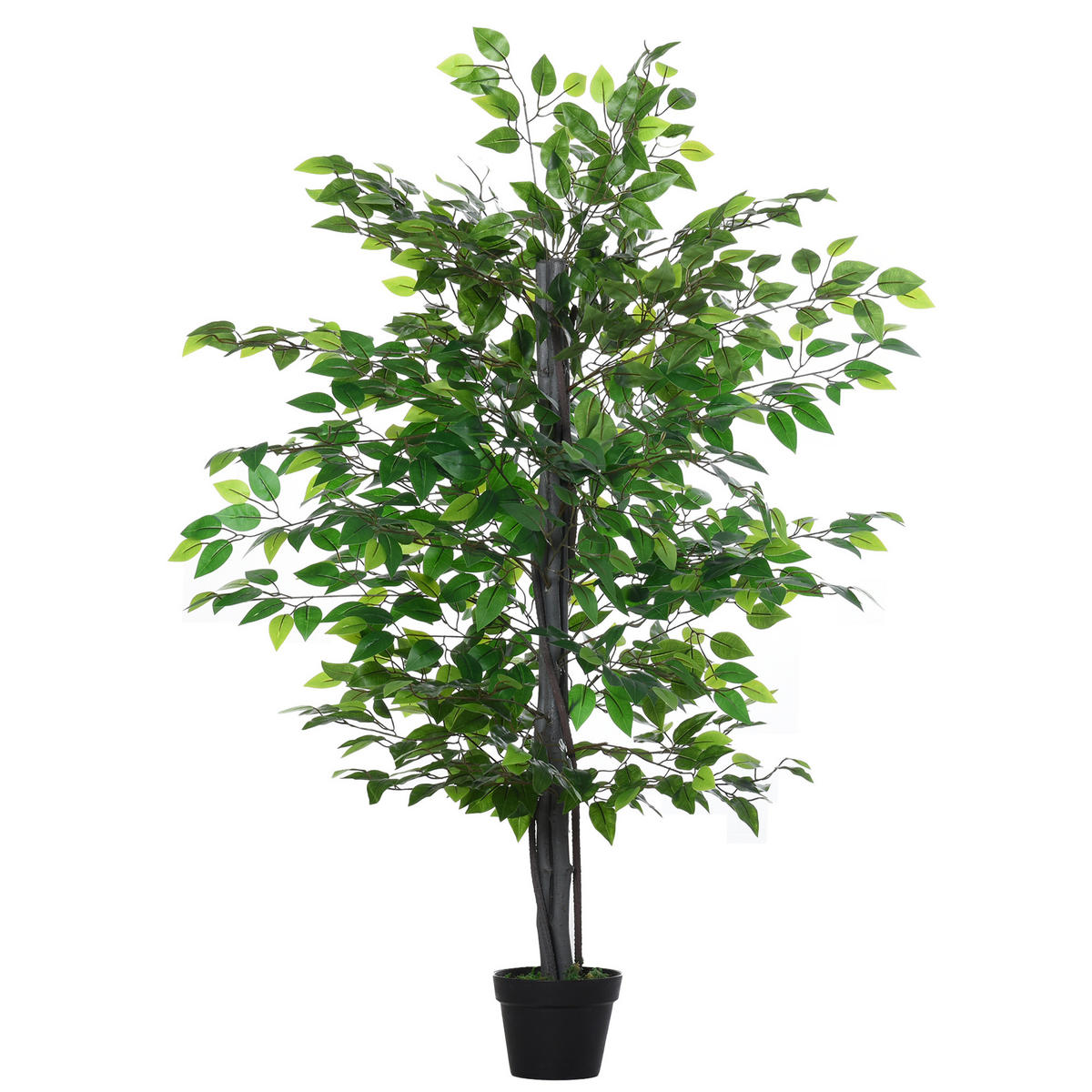 KÜNSTLICHE Pflanzen, PE, PP, Zement Grün - Grün, Kunststoff (145cm) - Outsunny