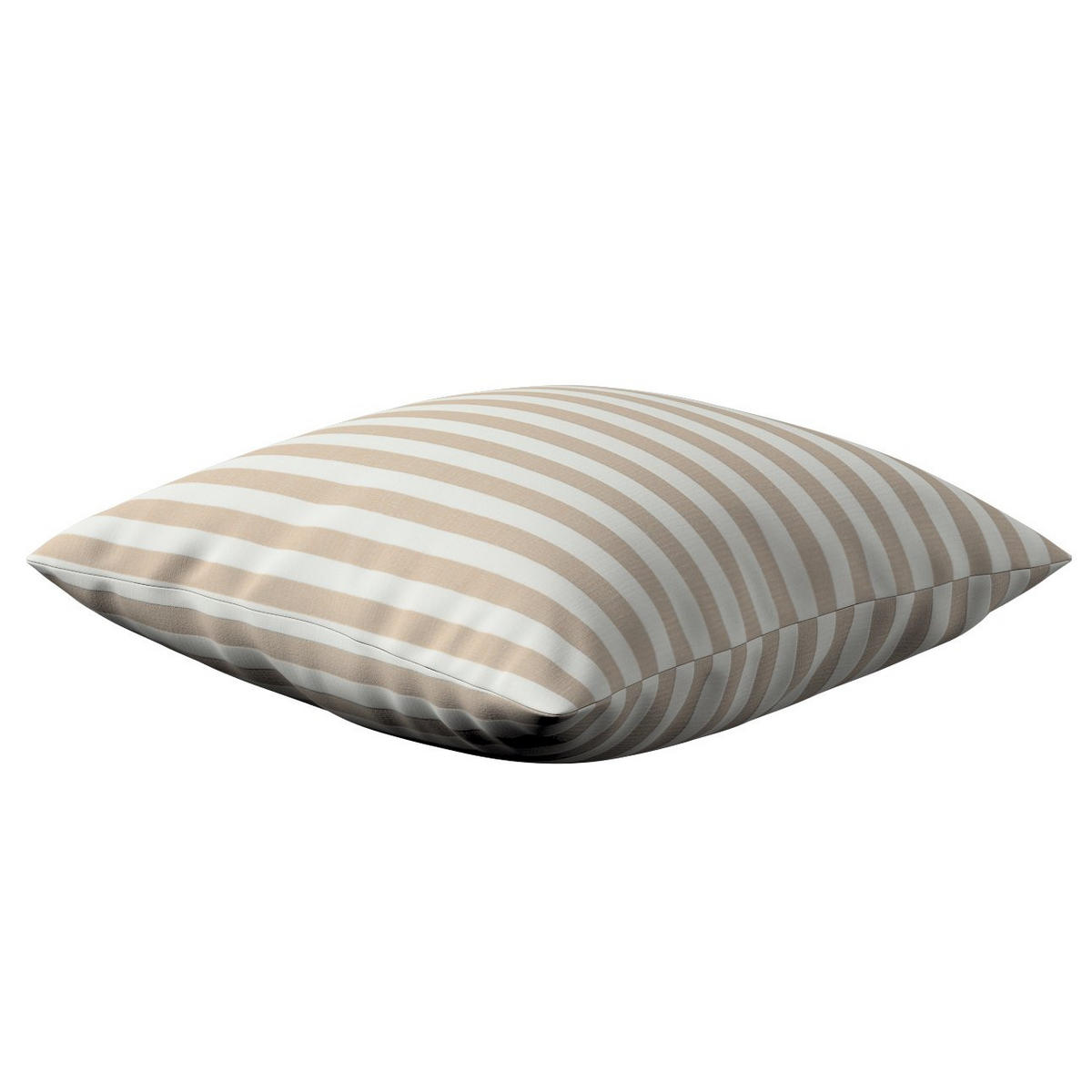 KISSENHÜLLE Quadro braun und weiß, 50x50 cm - Beige, Textil (50/50cm) - Dekoria