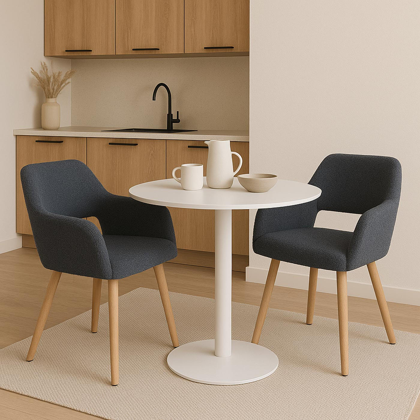 ESSZIMMERSTUHL Anthrazit - Anthrazit, Textil (56/80/53cm) - MCW