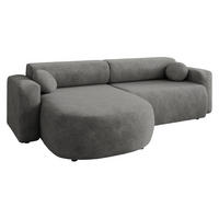 ECKSOFA Nicelo - Schwarz/Grau, Holz/Textil (252/150cm) - MIRJAN24