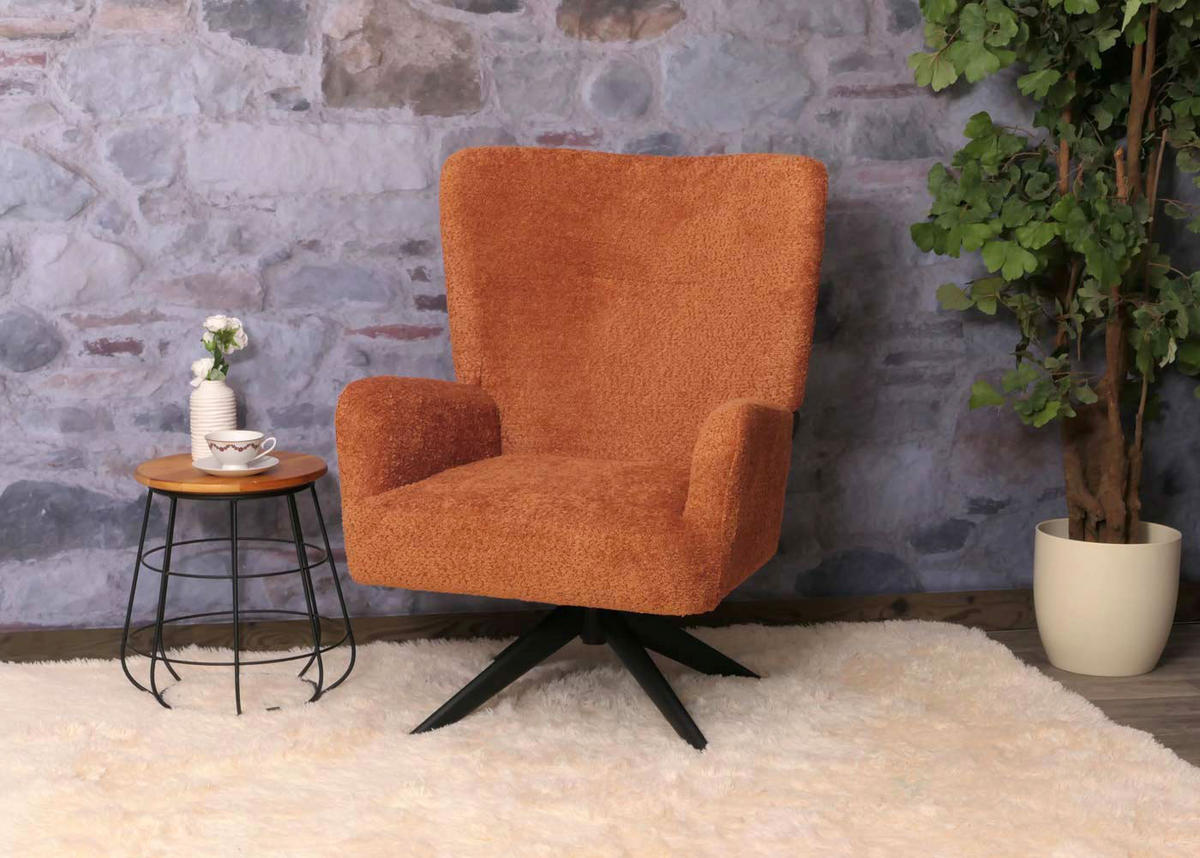 LOUNGE-SESSEL Orange - Orange, Textil (75/99/74cm) - MCW