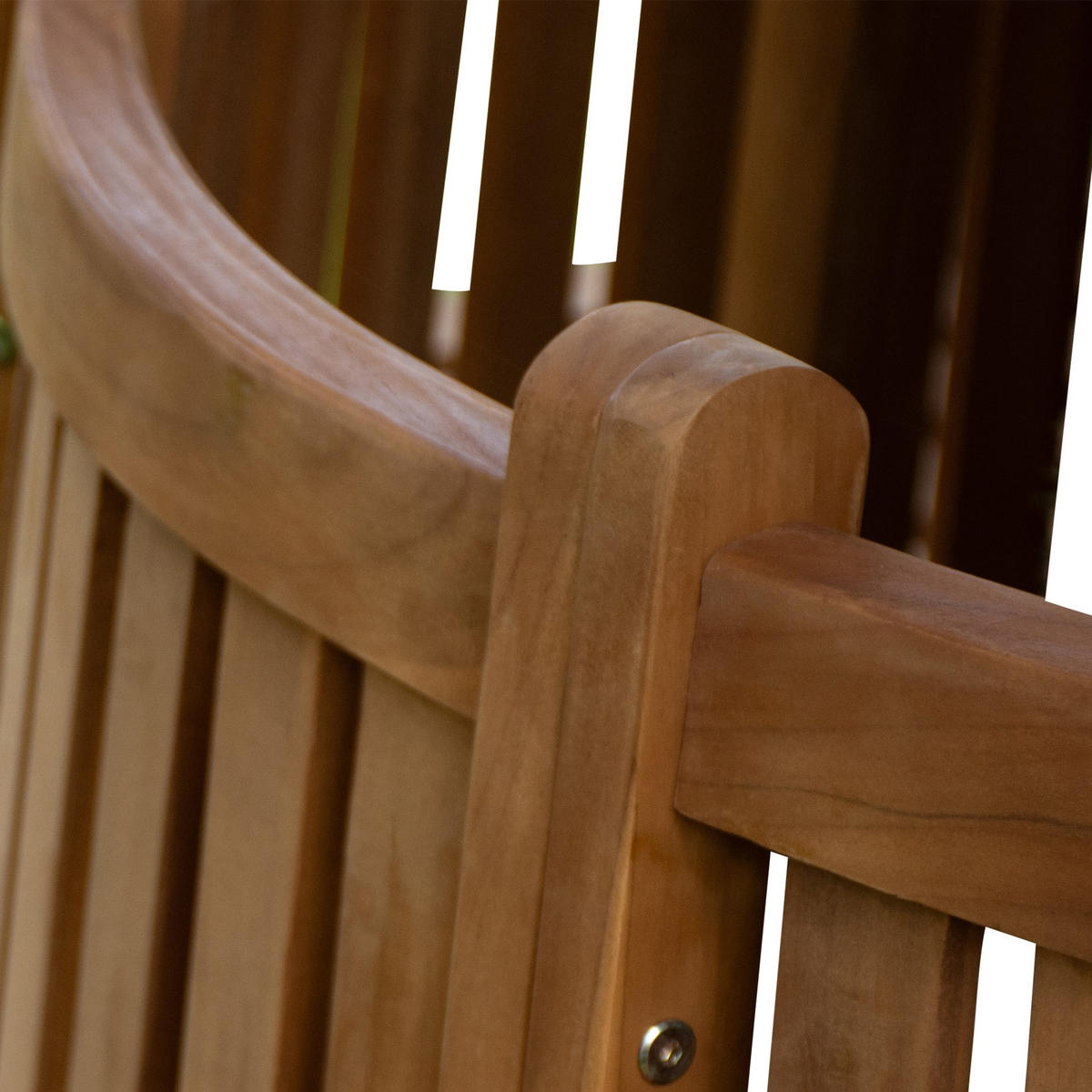 BAUMBANK Tinar Braun 203x203x90cm Kreisrunde Sitzbank - Braun, Holz (203/90/203cm) - DELUKE