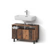 WASCHBECKENUNTERSCHRANK Fucino Oldstyle 80.2 x 54 cm mit Schublade - Eichefarben, Holzwerkstoff (80.2/54/32cm) - Livinity®
