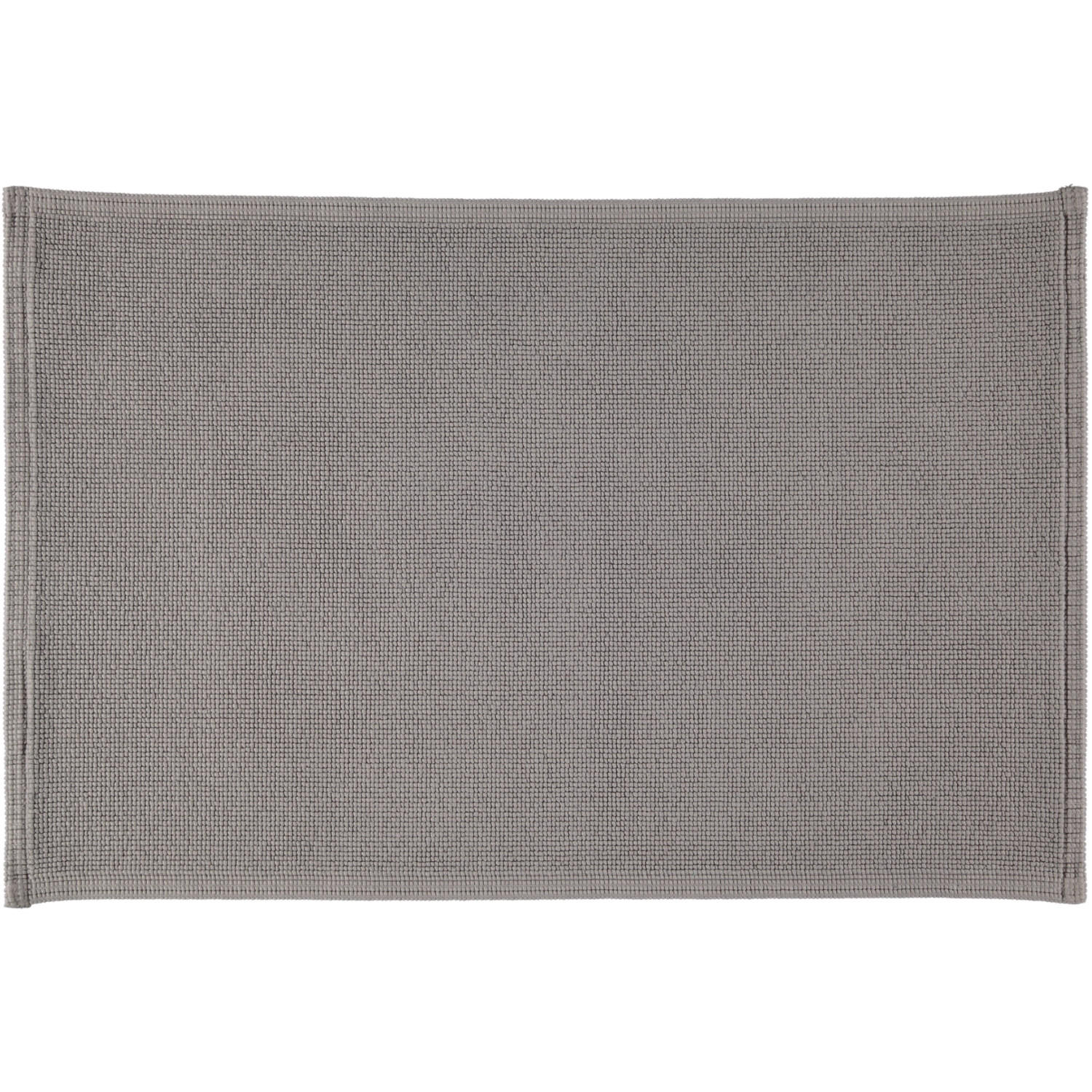 BADEMATTEN PLAIN KIESEL - 85 - Grau, Textil (60/90cm) - Rhomtuft