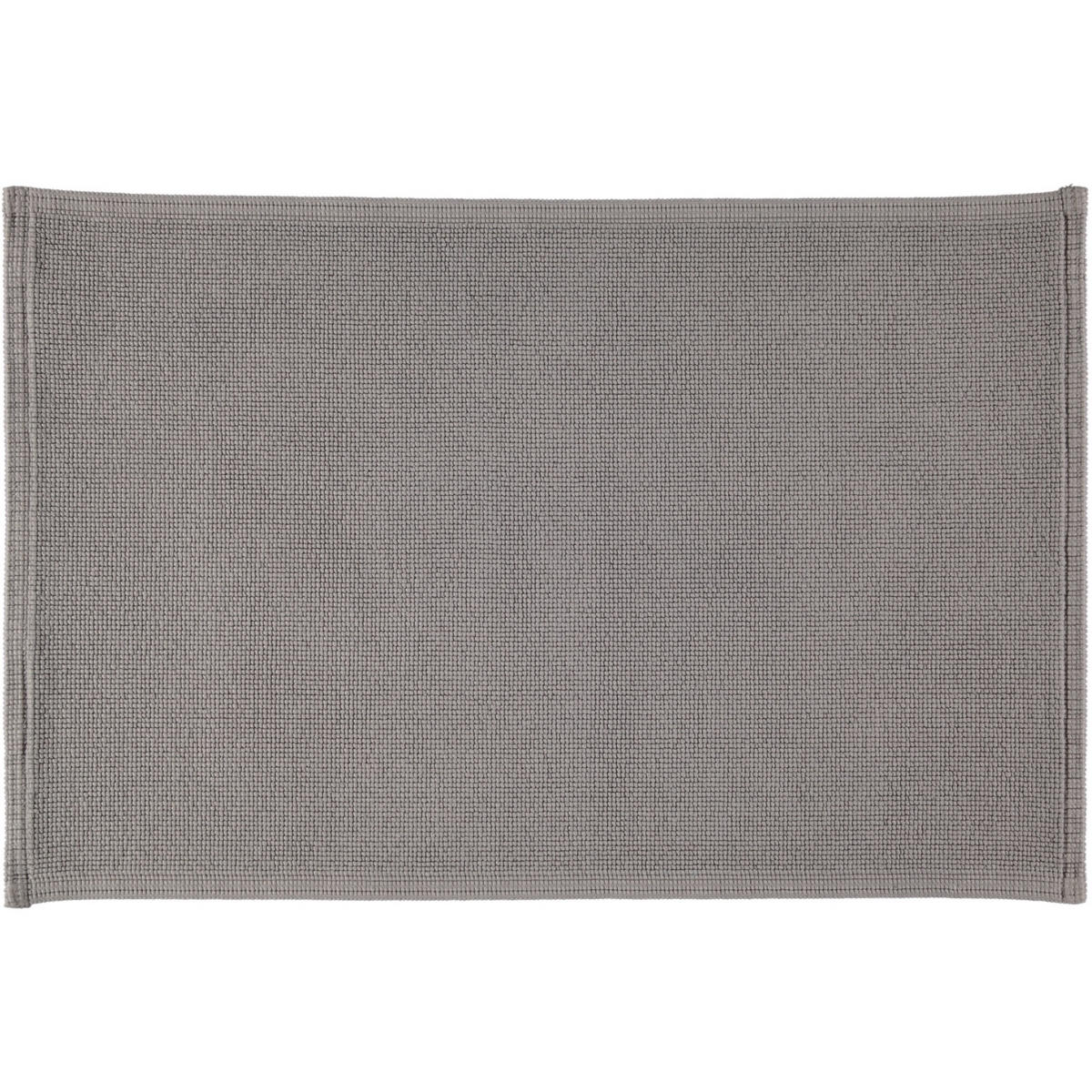 BADEMATTEN PLAIN KIESEL - 85 - Grau, Textil (70/120cm) - Rhomtuft