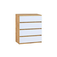 KINDERKOMMODE ARCO 05 80cm in Weiß Arctic Matt / Wotan Eiche - Eiche Wotan/Weiß, Holzwerkstoff (80/94/40cm) - Deine Möbel 24