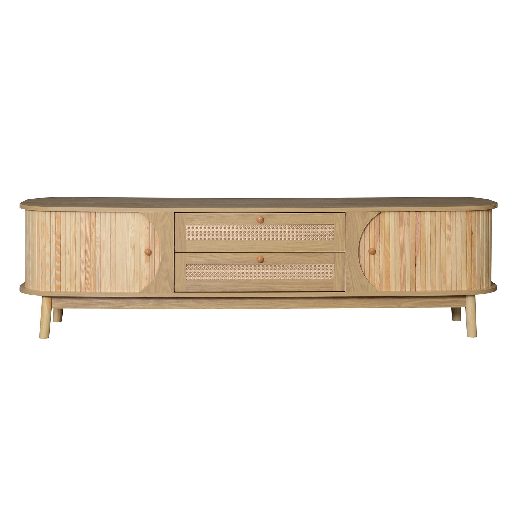 TV-LOWBOARD Natur 170/39.5/46 cm - Naturfarben, Holzwerkstoff (170/46/39.5cm) - PANGIVO