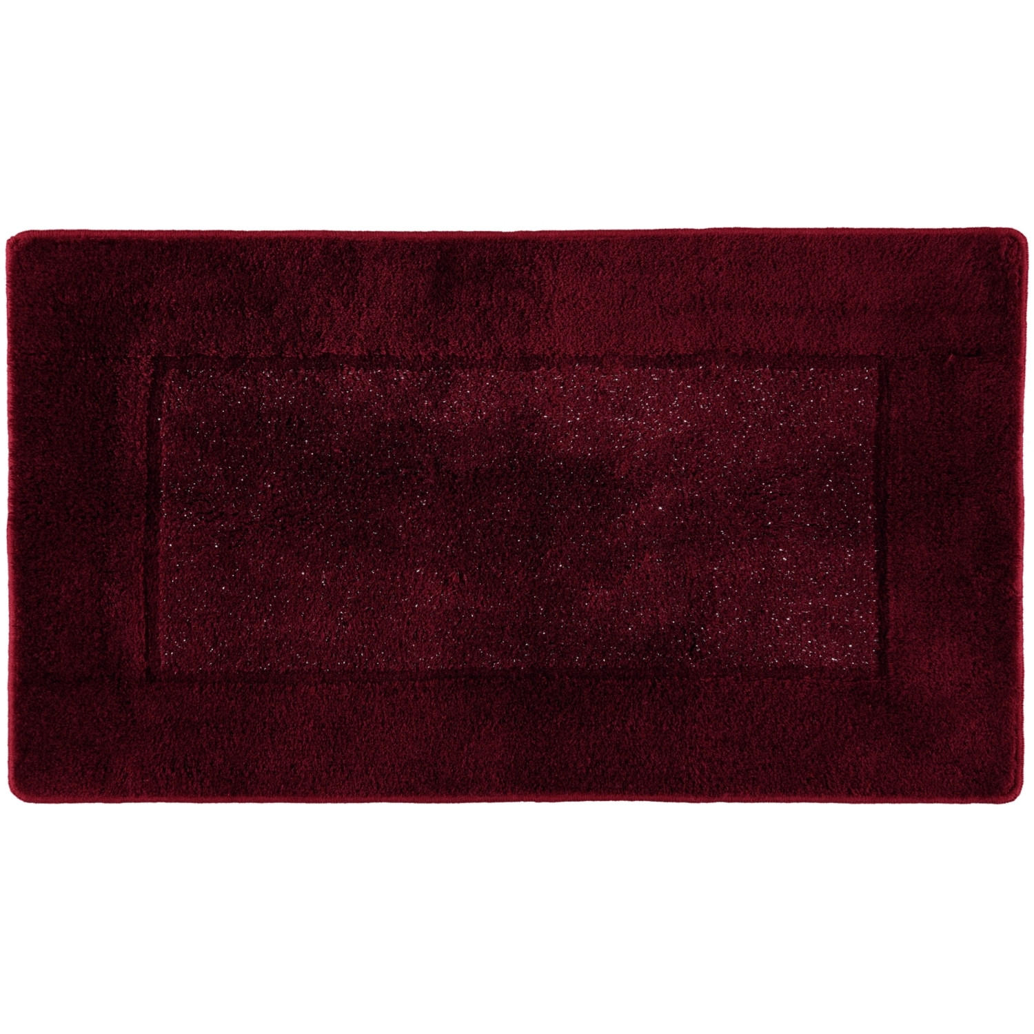 BADTEPPICH VERSAILLES BORDEAUX-LUREX - 407 - Rot, Textil (65/115cm) - Rhomtuft